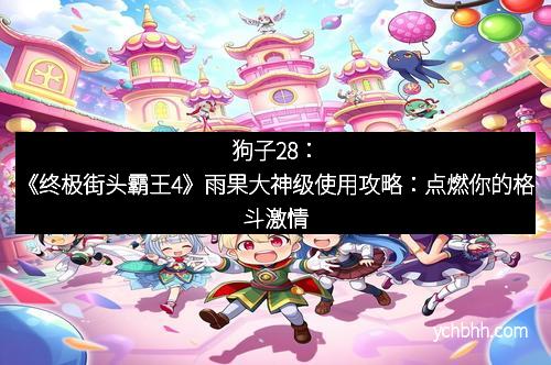 狗子28：《终极街头霸王4》雨果大神级使用攻略：点燃你的格斗激情